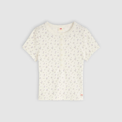 Thumbnail 5 - Levi's® Women's Dry Goods Pointelle Short-Sleeve Henley - 0086J0004