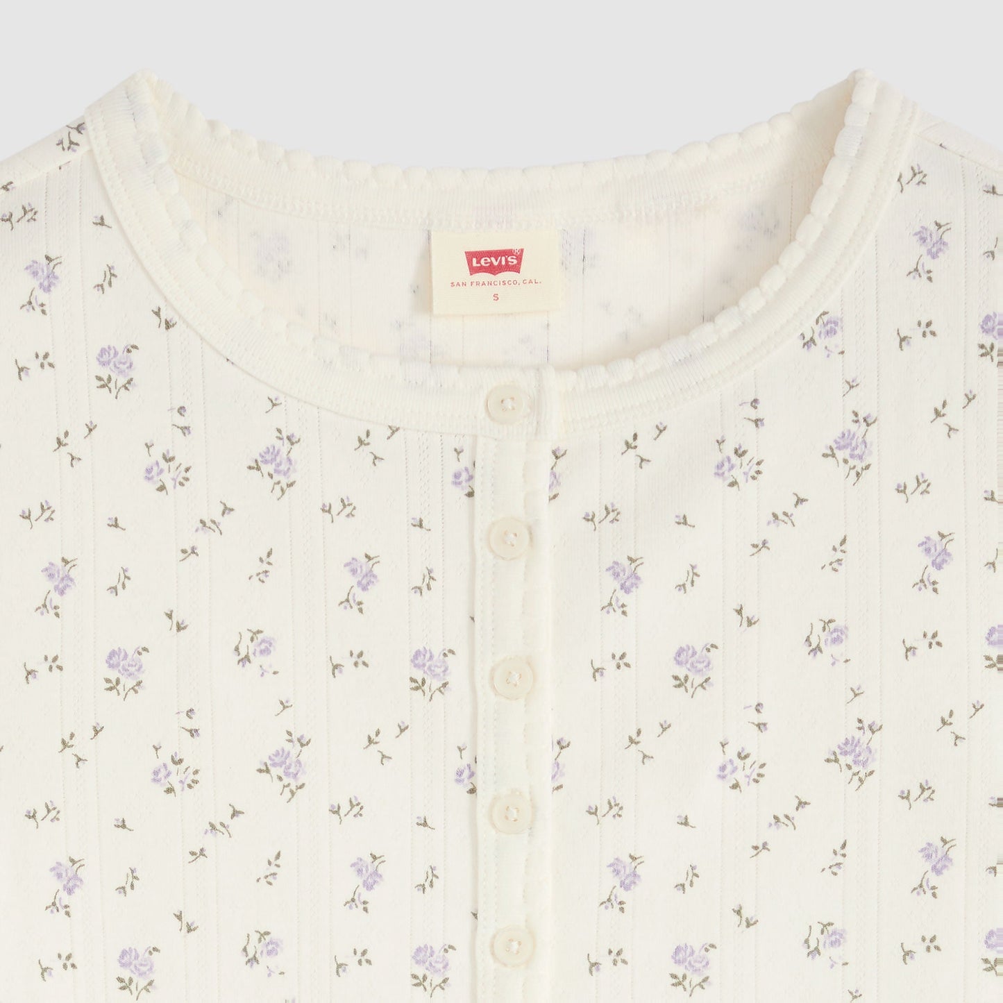 Levi's® Women's Dry Goods Pointelle Short-Sleeve Henley