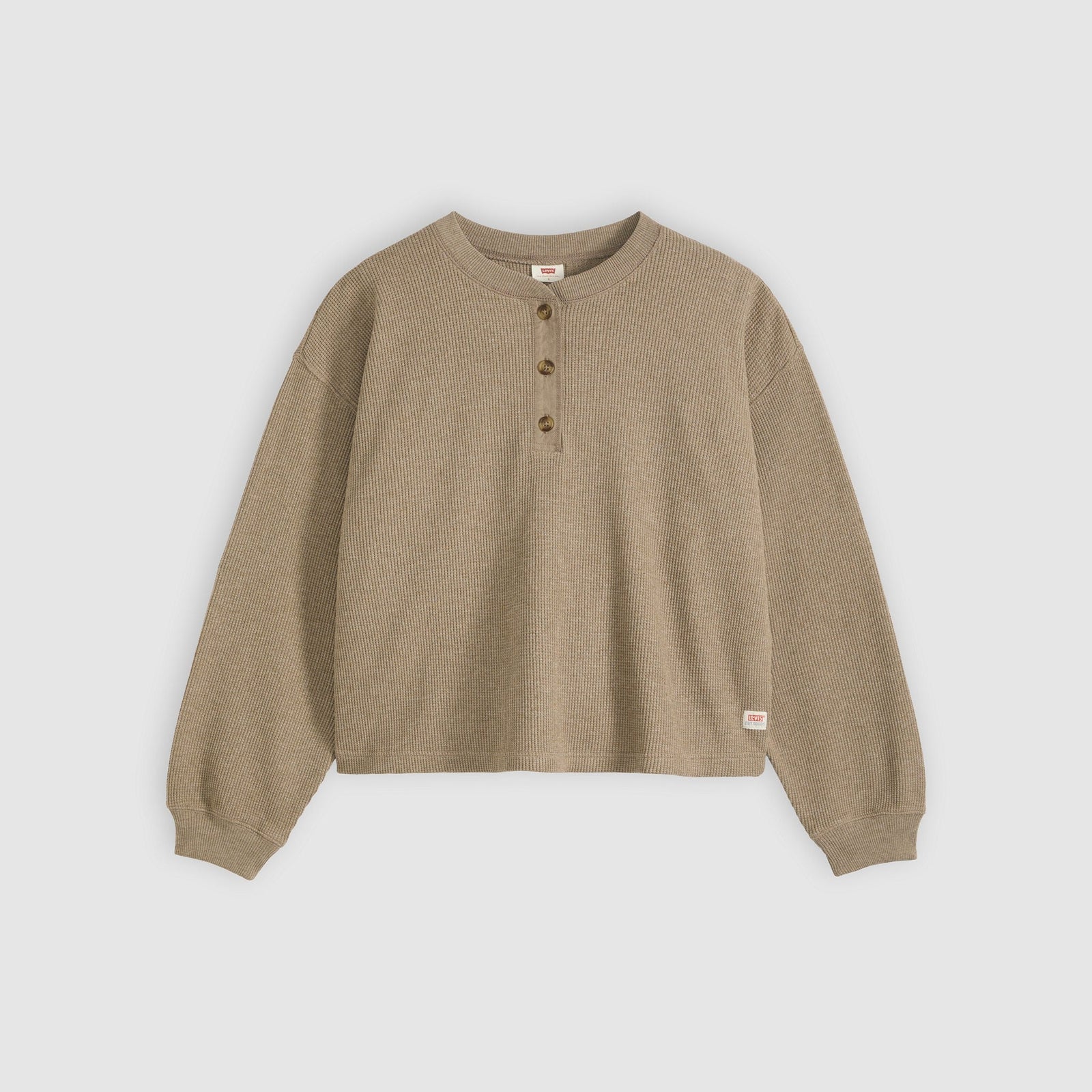 Main 5 - Levi's® Women's Dry Goods Relaxed Long-Sleeve Henley - 0087F0005