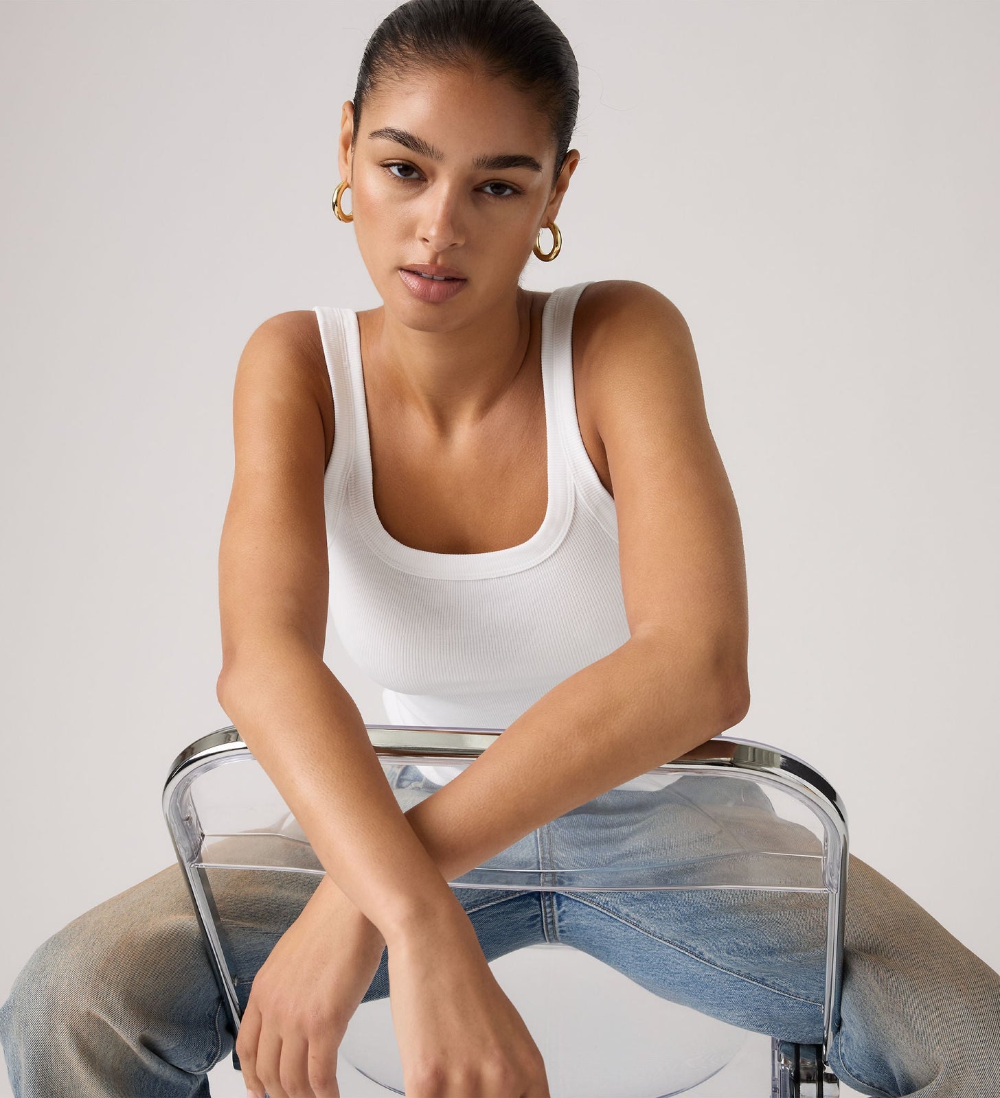 Main 4 - Levi's® Women's Essential Ribbed Tank - 005IN0000