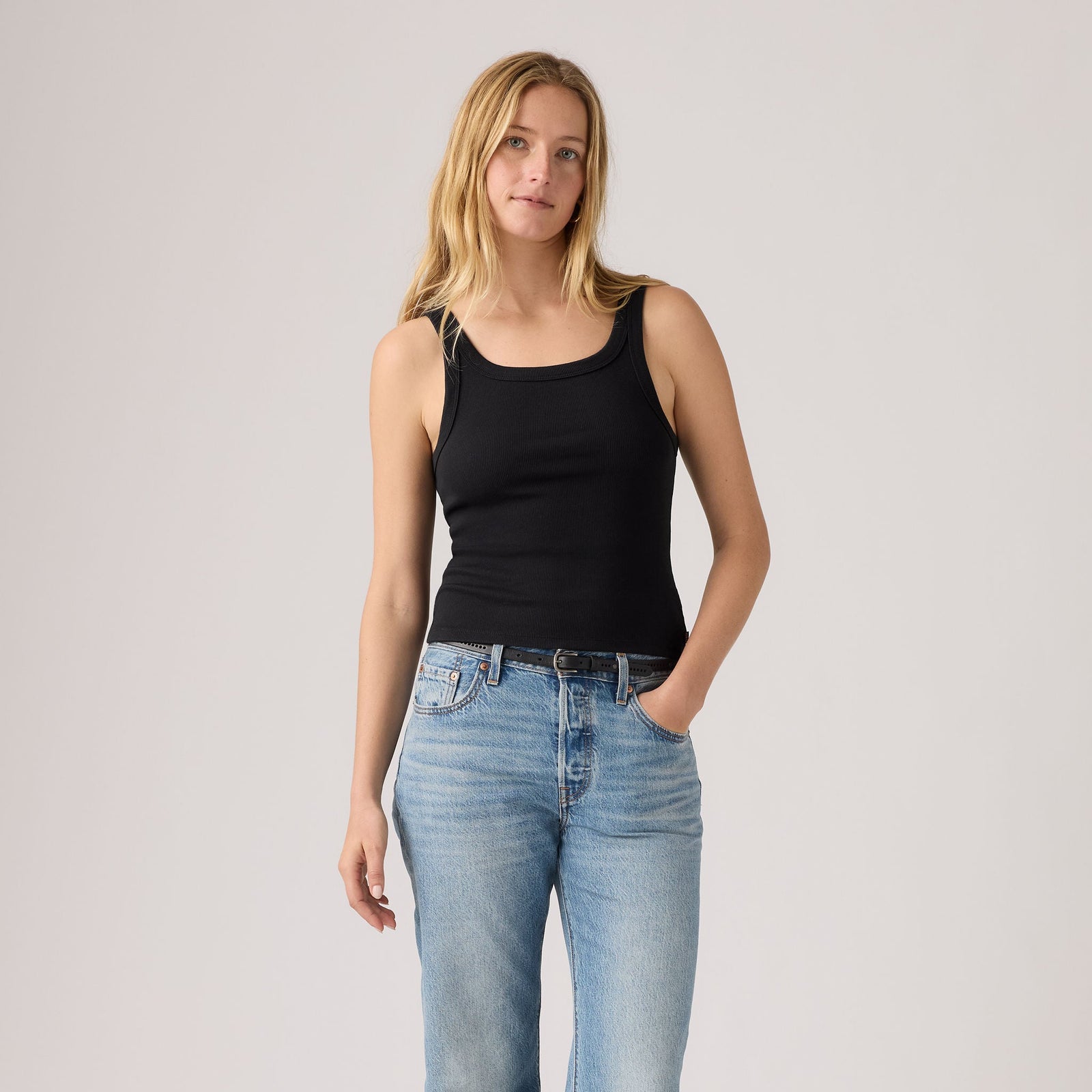 Main 3 - Levi's® Women's Essential Ribbed Tank - 005IN0001