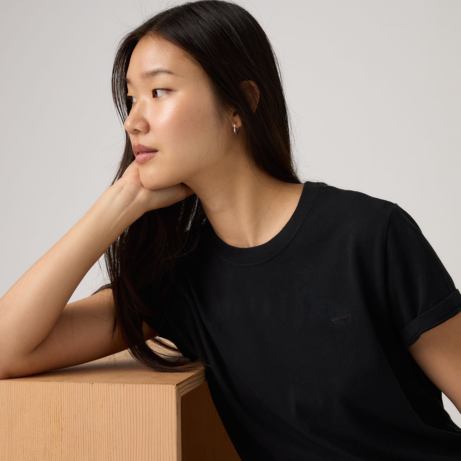 Main 3 - Levi's® Women's Favorite Cotton Tee - 005J20001