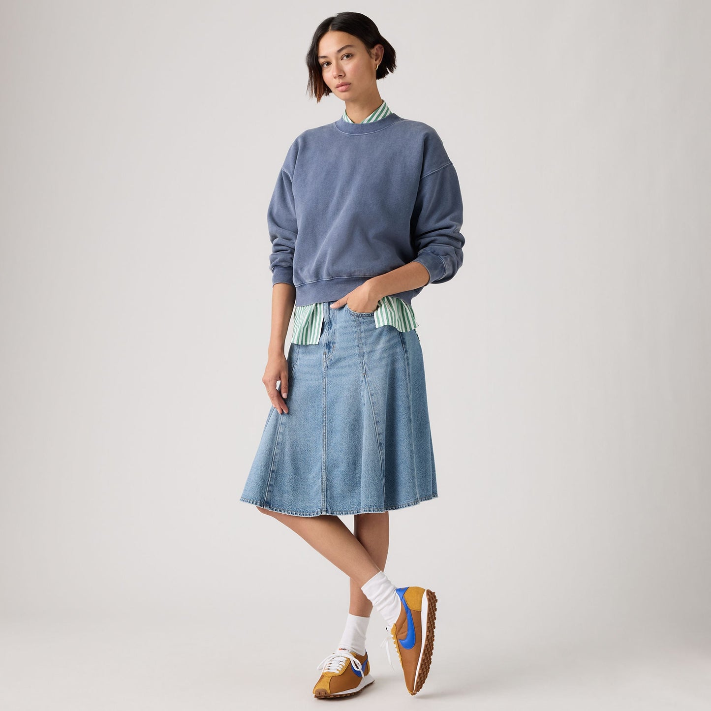 Levi's® Women's Godet Knee-Length Skirt