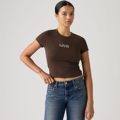 Thumbnail 1 - Levi's® Women's Graphic Essential Baby Tee - 008CH0009