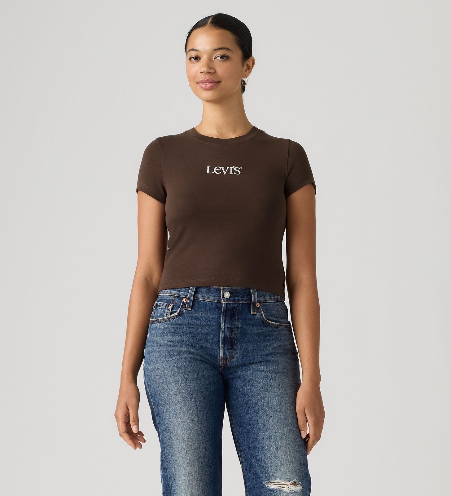 Main 3 - Levi's® Women's Graphic Essential Baby Tee - 008CH0009