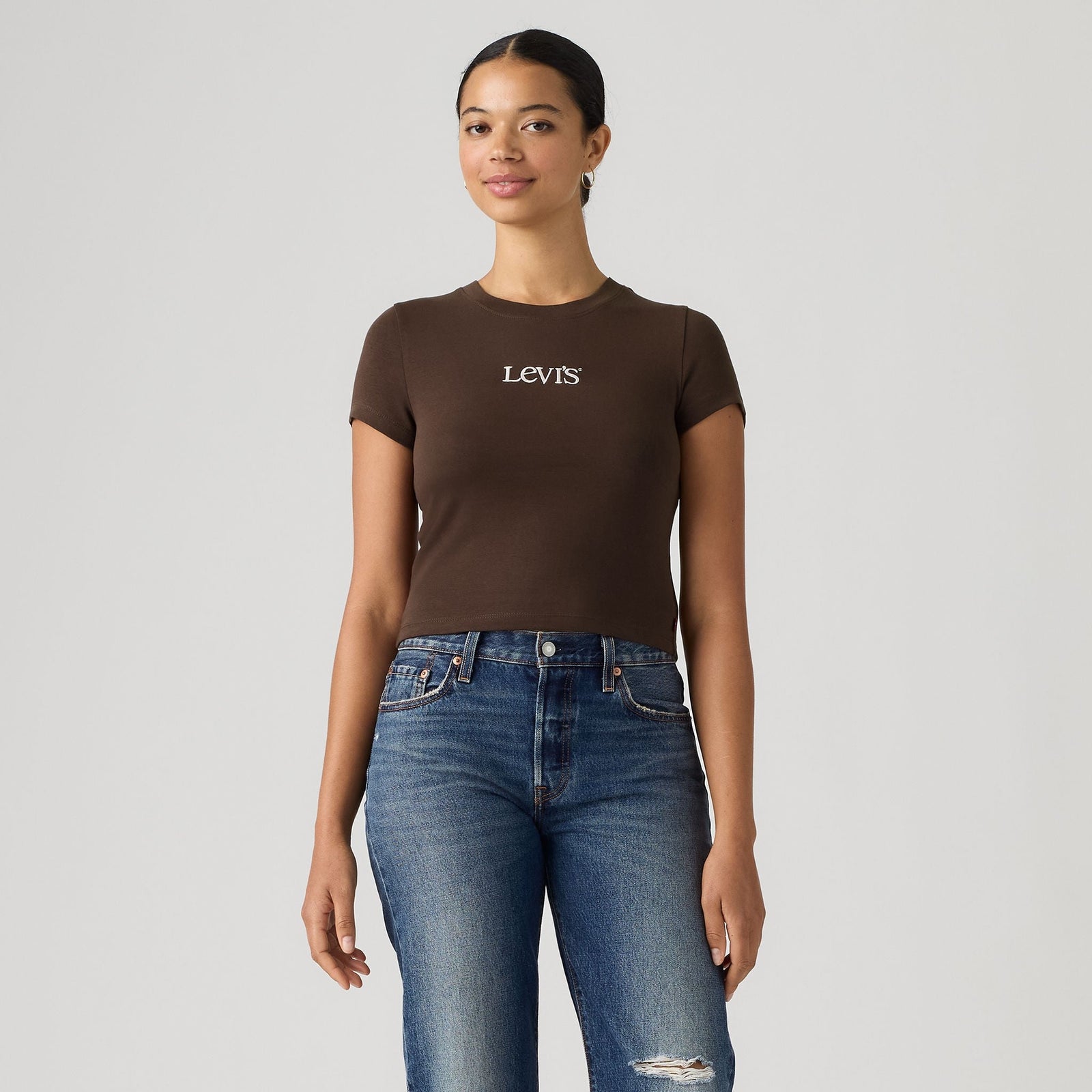Main 3 - Levi's® Women's Graphic Essential Baby Tee - 008CH0009
