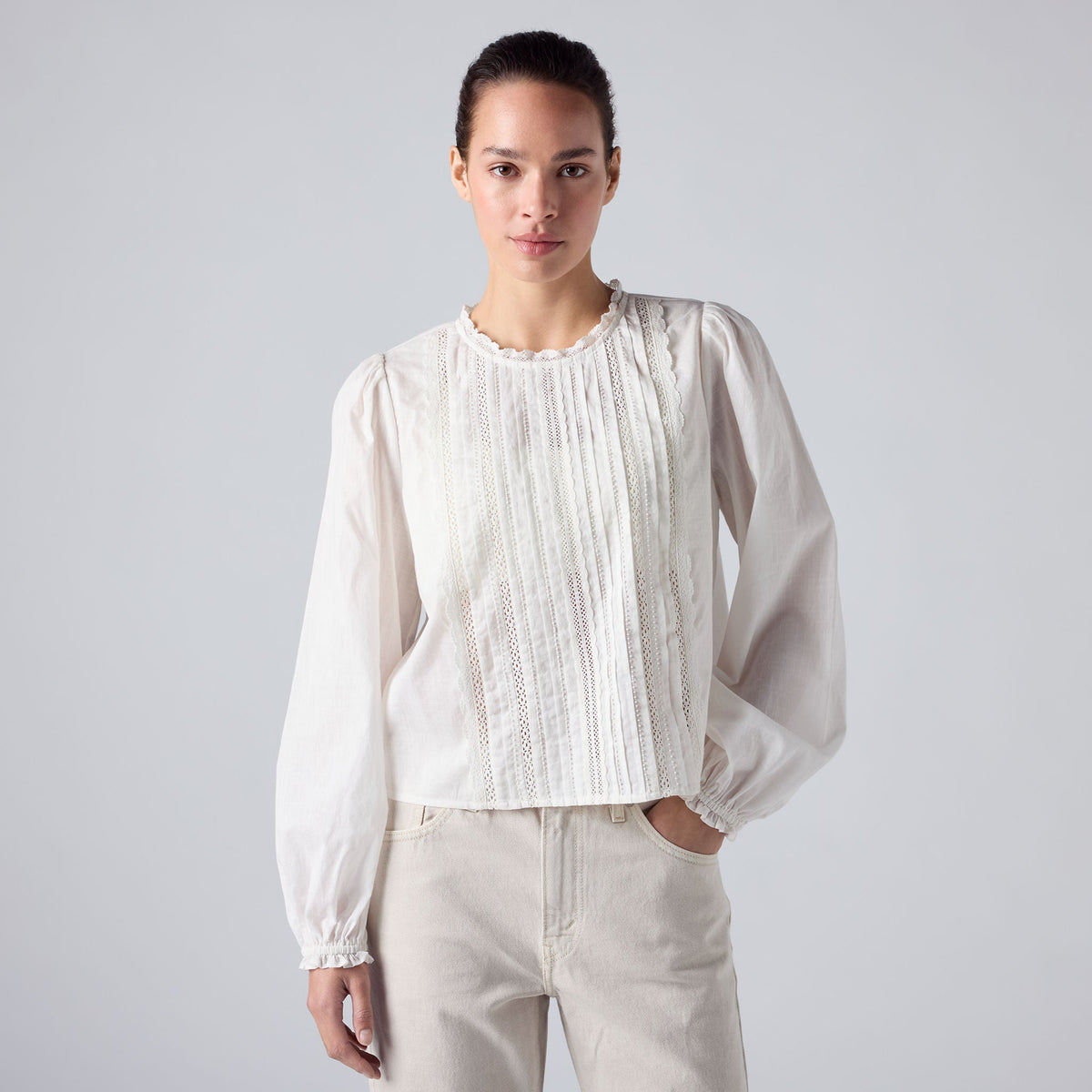 Levi's® Women's Han Long-Sleeve Beaded Blouse SCL