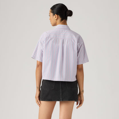 Thumbnail 2 - Levi's® Women's Harlie Short-Sleeve Cropped Shirt - 003QI0008