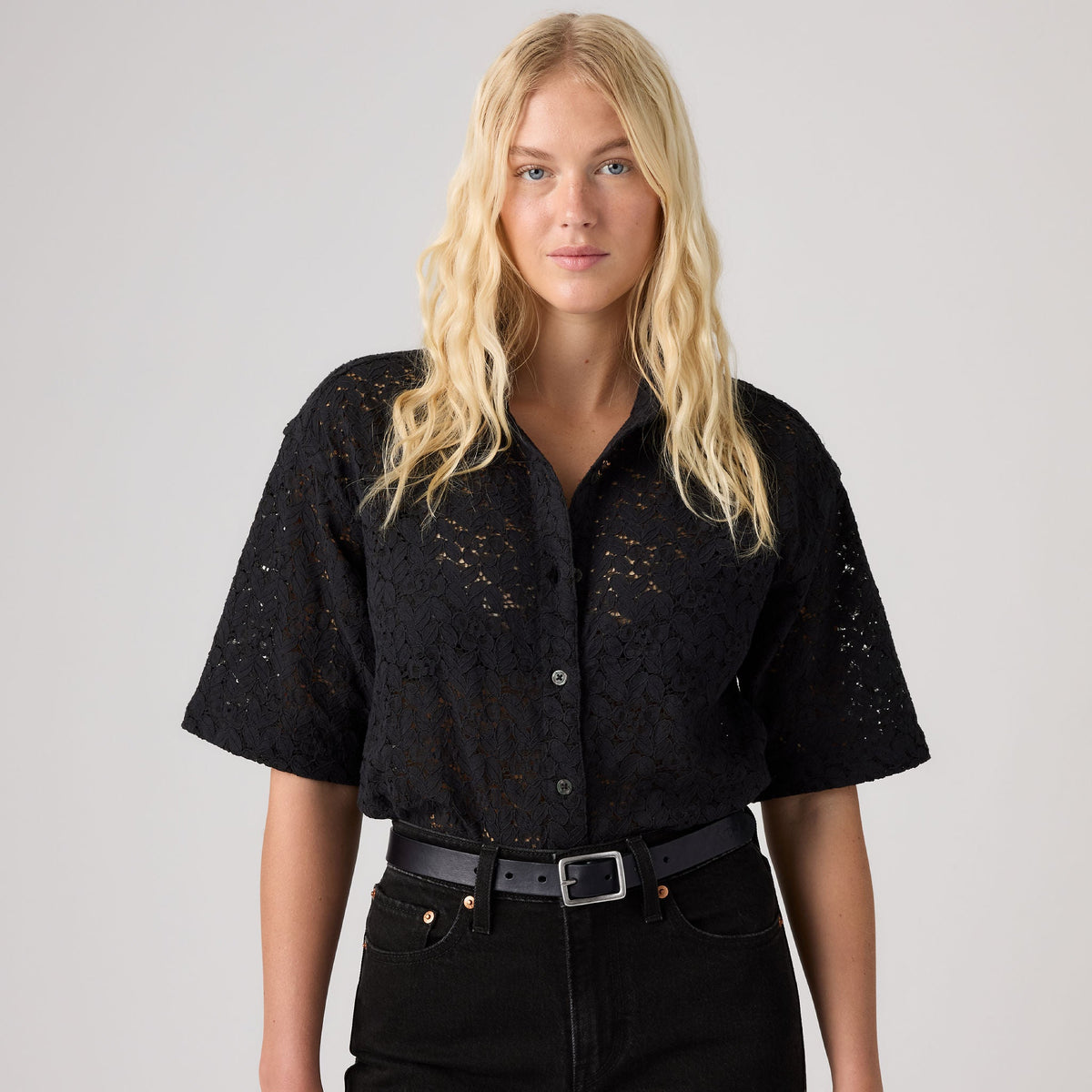 Levi's® Women's Harlie Short-Sleeve Lace Shirt SCL