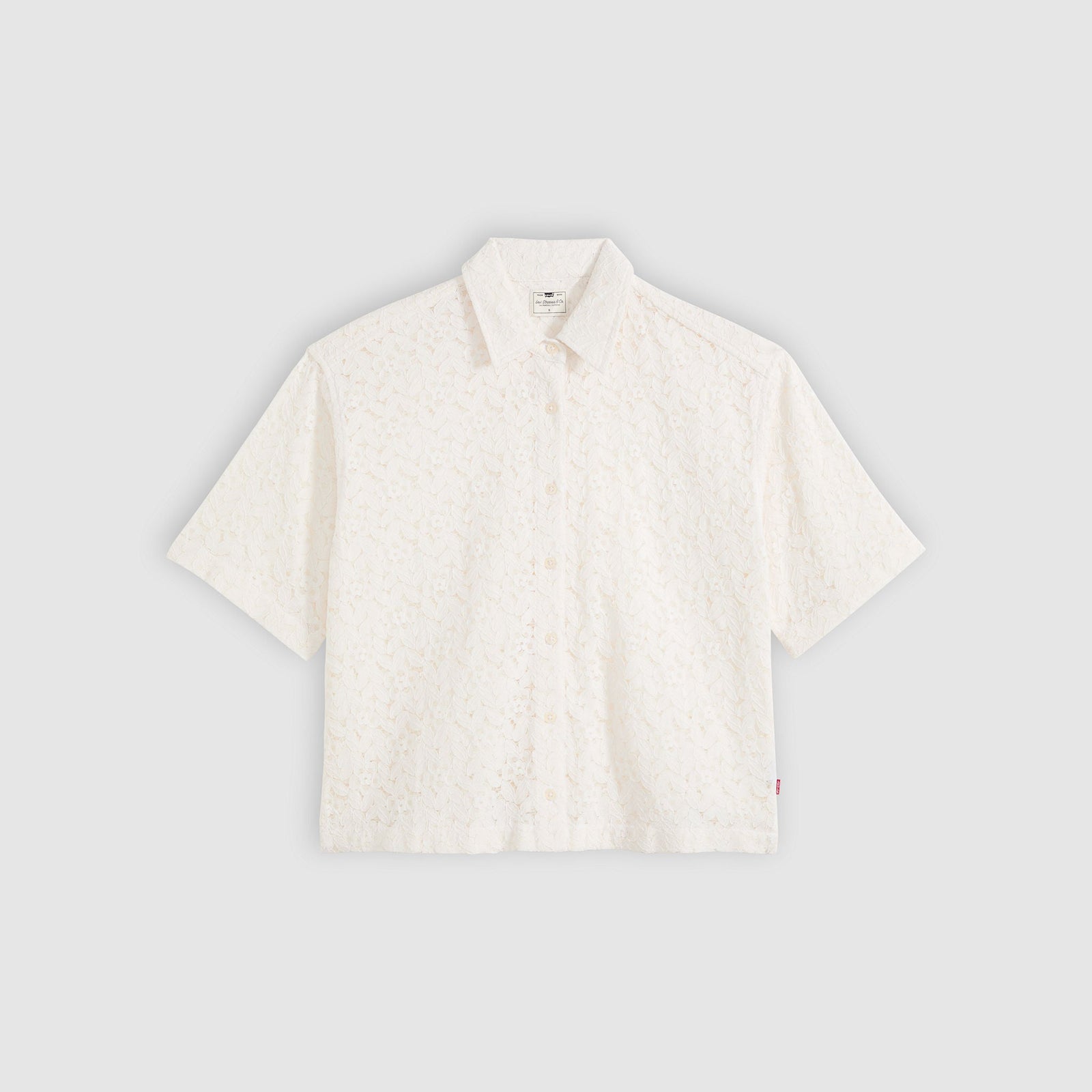 Main 5 - Levi's® Women's Harlie Short-Sleeve Lace Shirt - 007XJ0006