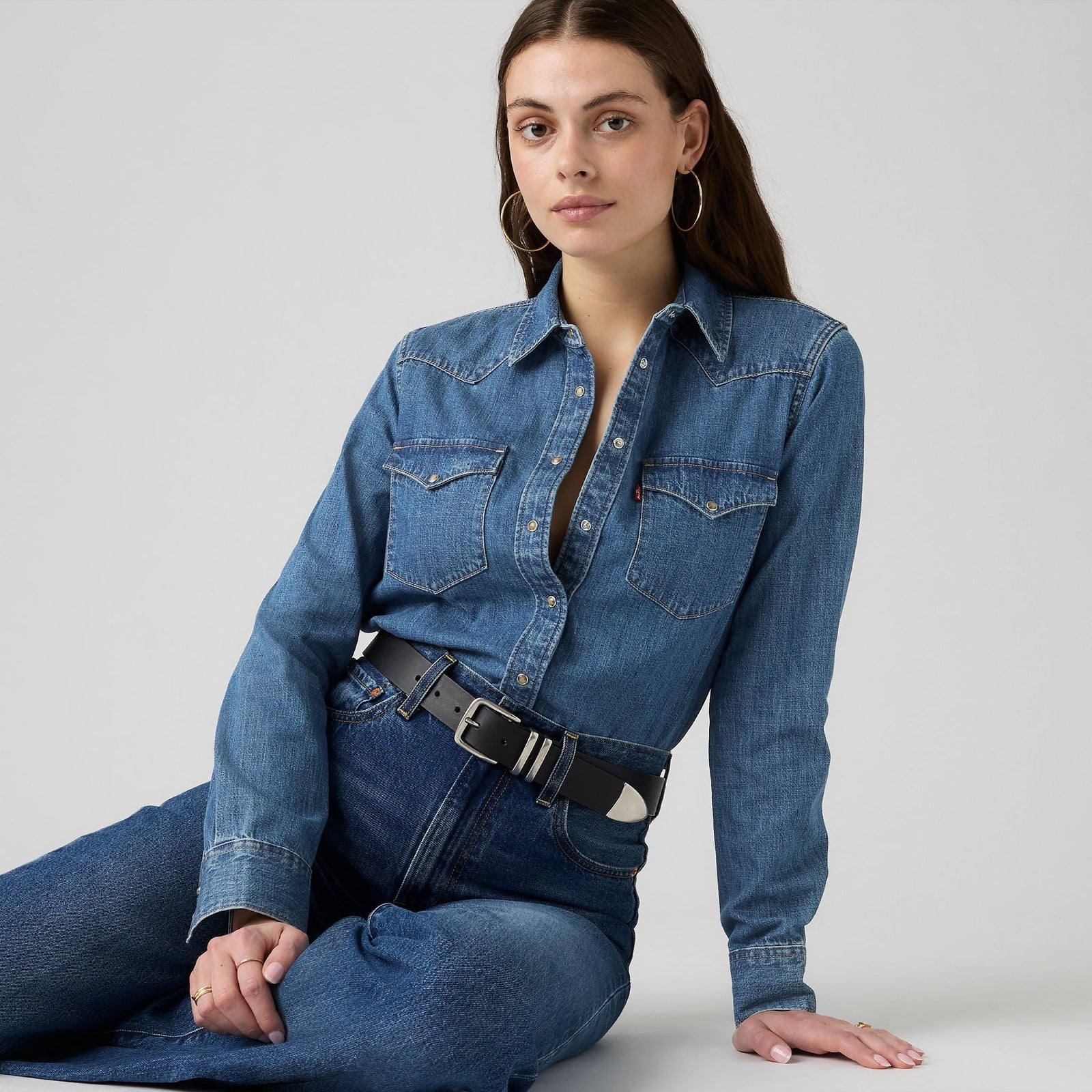 Main 1 - Levi's® Women's Heritage Western Denim Shirt - 007WT0000