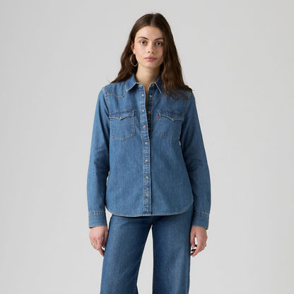 Thumbnail 3 - Levi's® Women's Heritage Western Denim Shirt - 007WT0000