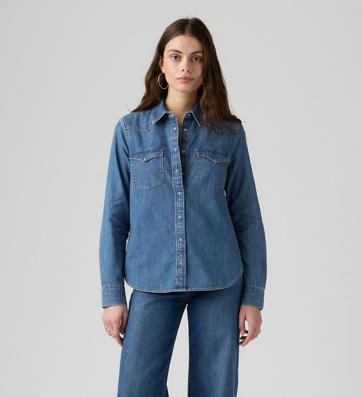 Main 3 - Levi's® Women's Heritage Western Denim Shirt - 007WT0000
