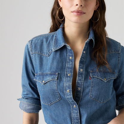 Thumbnail 4 - Levi's® Women's Heritage Western Denim Shirt - 007WT0000