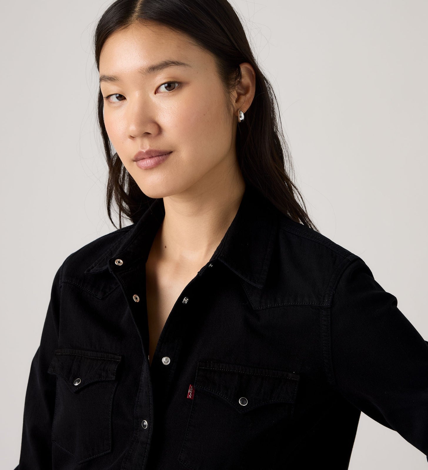 Main 4 - Levi's® Women's Heritage Western Denim Shirt - 007WT0001