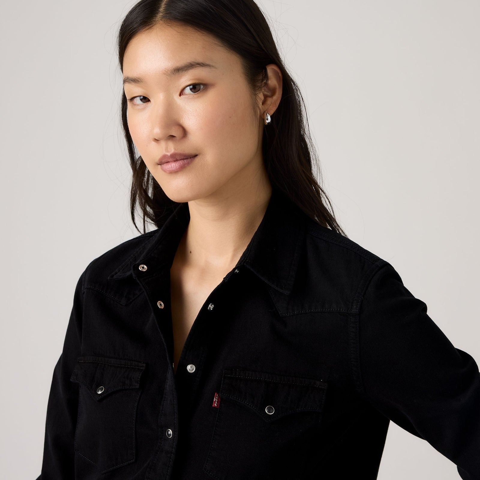 Main 4 - Levi's® Women's Heritage Western Denim Shirt - 007WT0001