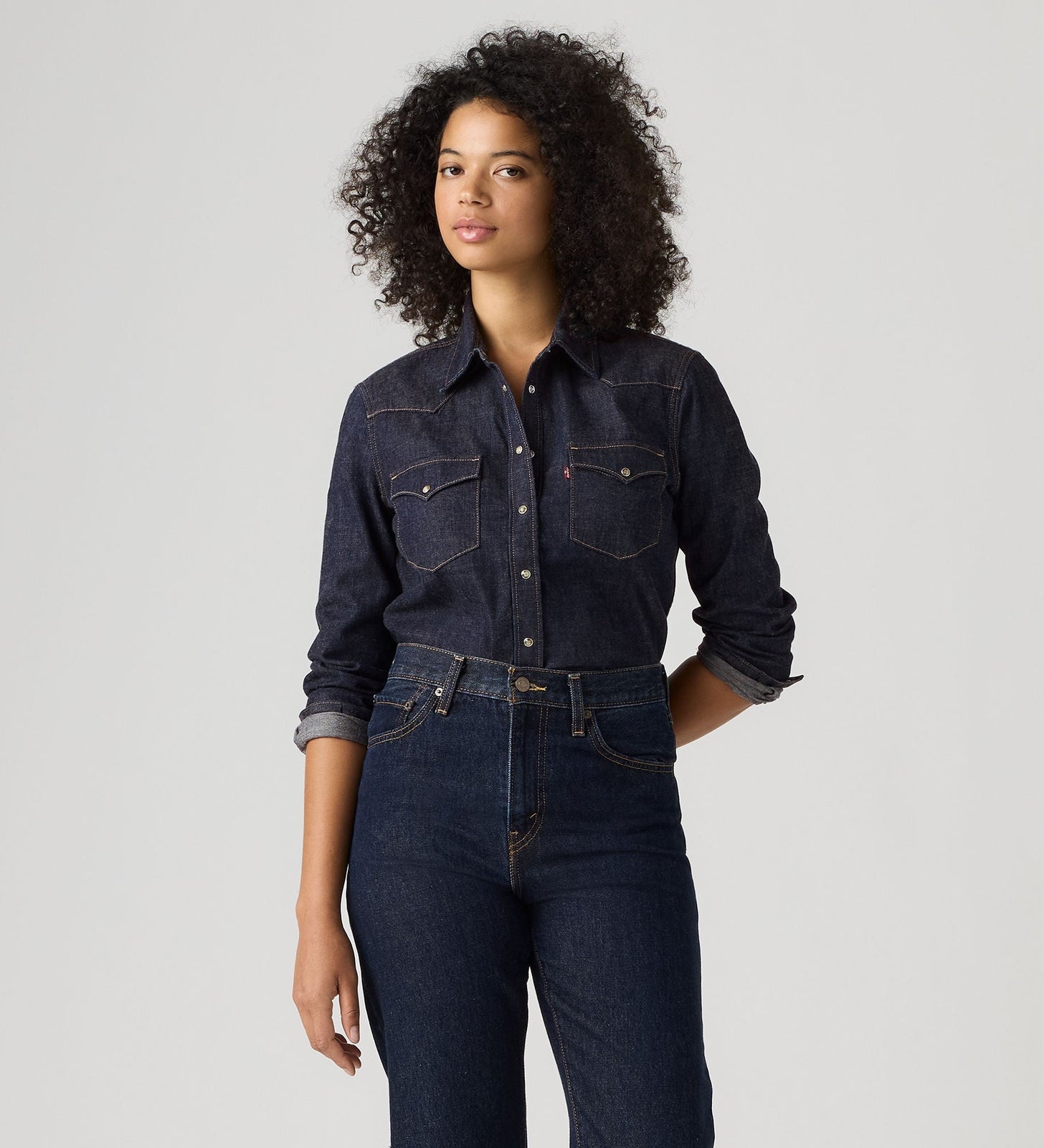 Main 3 - Levi's® Women's Heritage Western Denim Shirt - 007WT0007