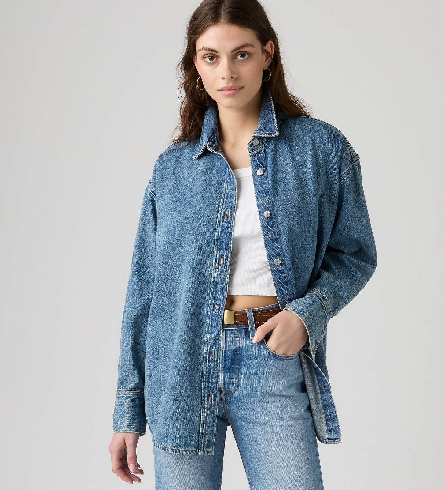 Main 1 - Levi's® Women's Jordan Denim Shirt - 007WZ0007