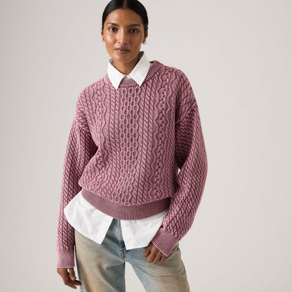 Thumbnail 1 - Levi's® Women's Leilah Cable Crewneck Sweater - 0063A0000