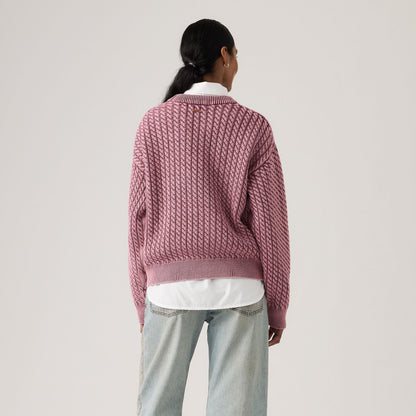 Thumbnail 2 - Levi's® Women's Leilah Cable Crewneck Sweater - 0063A0000