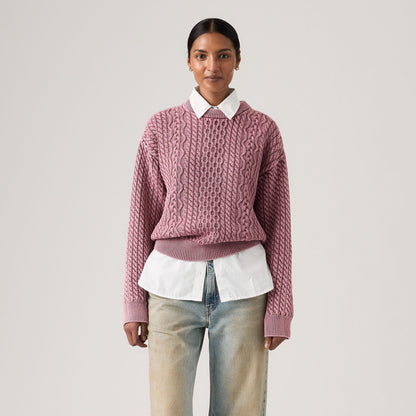 Thumbnail 3 - Levi's® Women's Leilah Cable Crewneck Sweater - 0063A0000