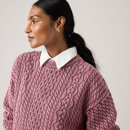 Thumbnail 4 - Levi's® Women's Leilah Cable Crewneck Sweater - 0063A0000