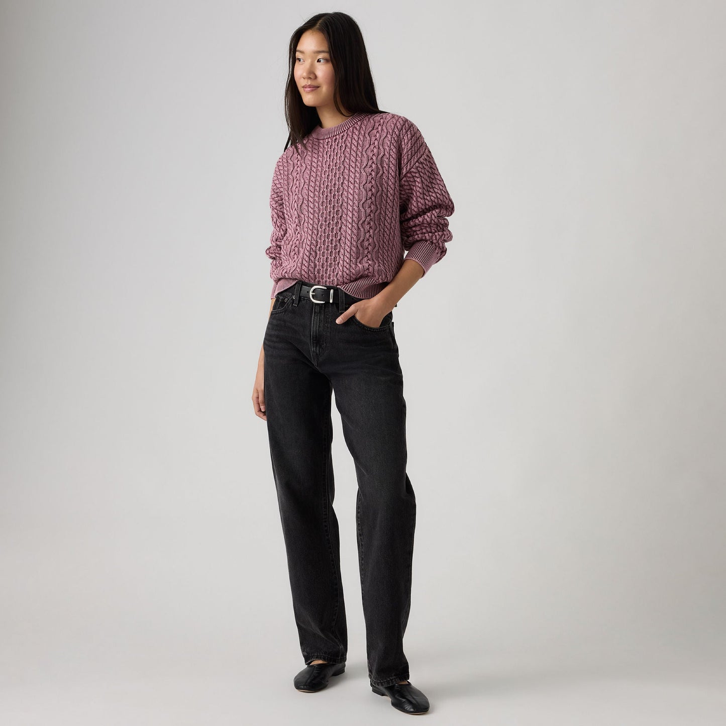 Levi's® Women's Leilah Cable Crewneck Sweater