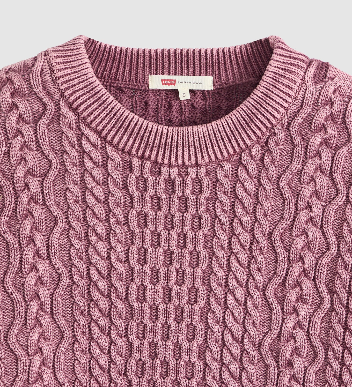 Main 7 - Levi's® Women's Leilah Cable Crewneck Sweater - 0063A0000