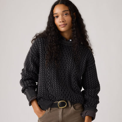 Thumbnail 1 - Levi's® Women's Leilah Cable Crewneck Sweater - 0063A0001