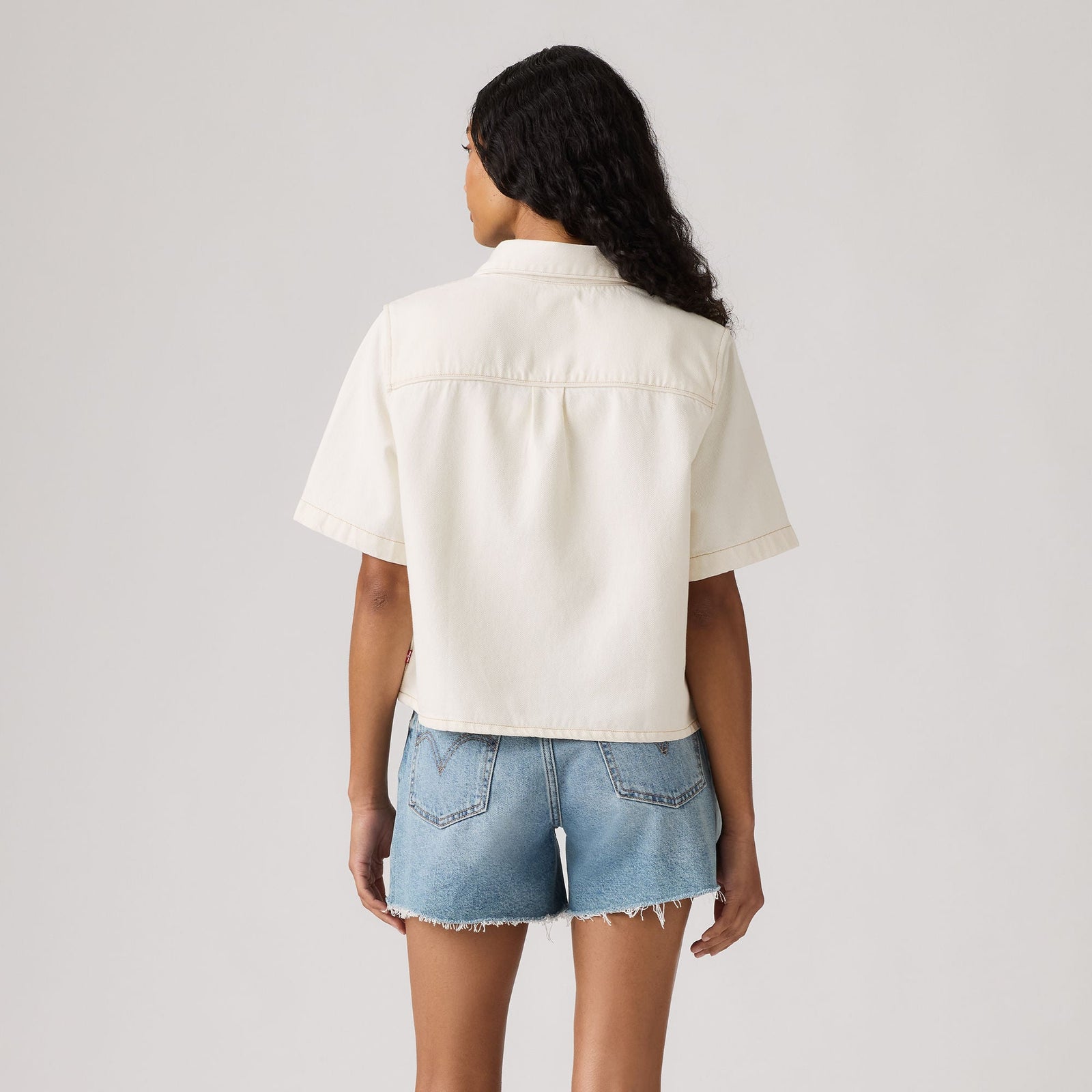 Main 2 - Levi's® Women's Logan Short-Sleeve Denim Shirt - 005CR0001