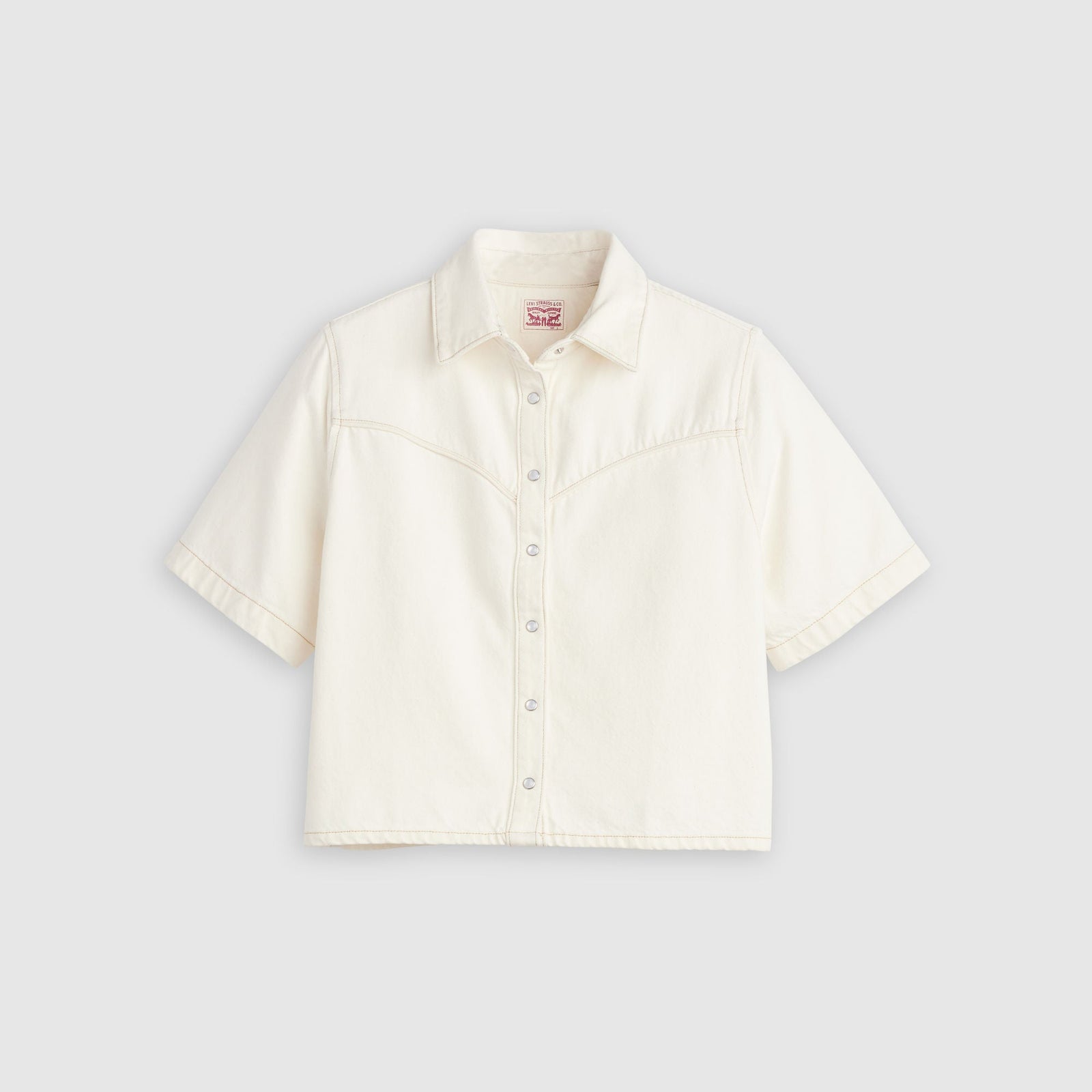 Main 5 - Levi's® Women's Logan Short-Sleeve Denim Shirt - 005CR0001