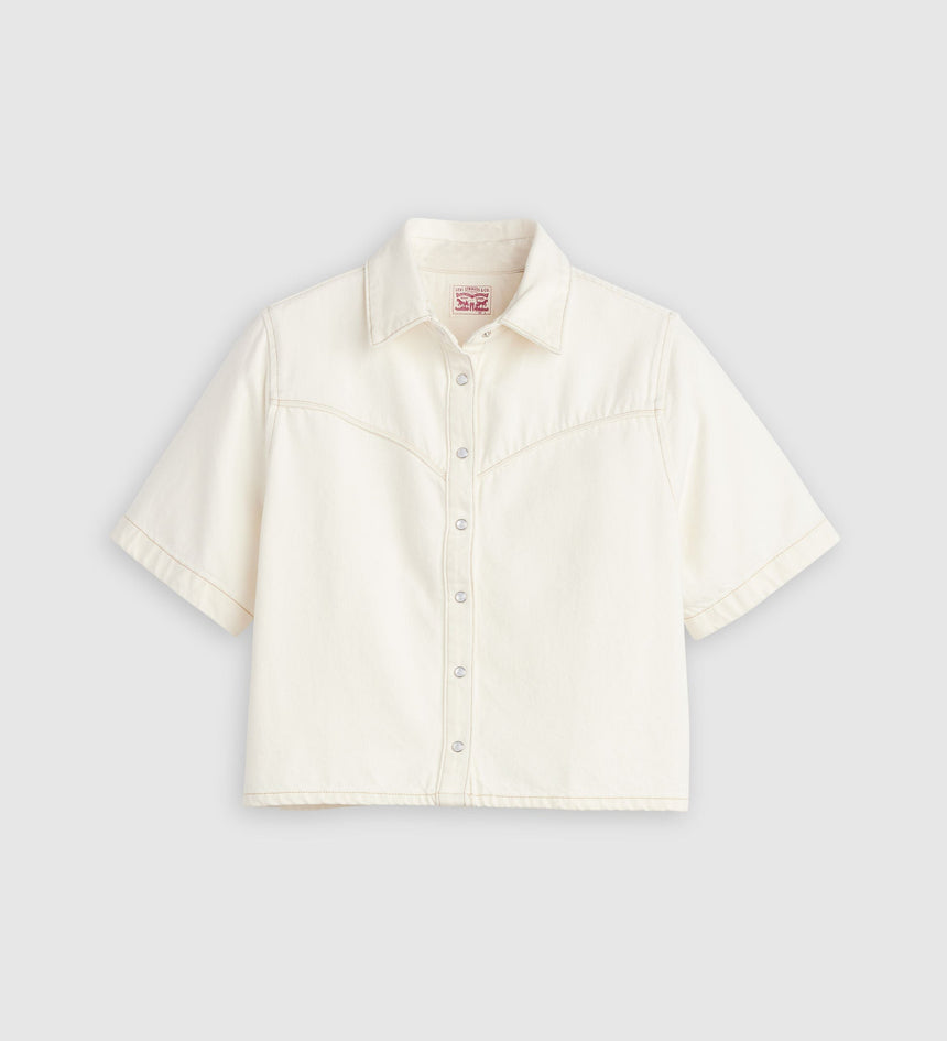 Main 5 - Levi's® Women's Logan Short-Sleeve Denim Shirt - 005CR0001