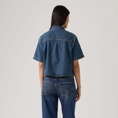 Thumbnail 2 - Levi's® Women's Logan Short-Sleeve Denim Shirt - 005CR0003