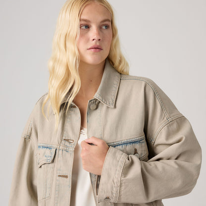 Thumbnail 4 - Levi's® Women's Loose Crop Trucker Jacket - 0089L0001