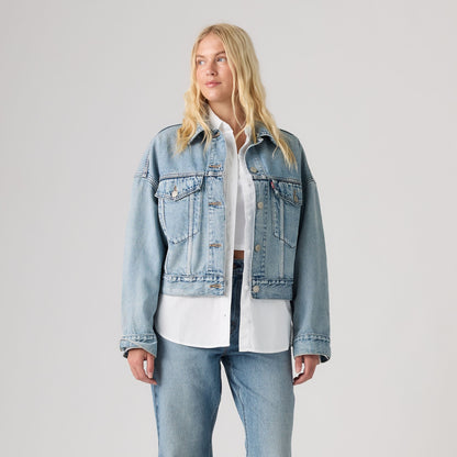 Thumbnail 3 - Levi's® Women's Loose Crop Trucker Jacket - 0089L0004