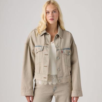 Thumbnail 1 - Levi's® Women's Loose Crop Trucker Jacket - 0089L0017