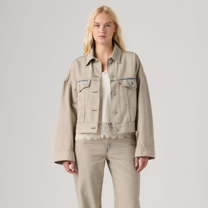 Thumbnail 3 - Levi's® Women's Loose Crop Trucker Jacket - 0089L0017