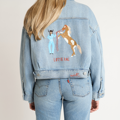 Thumbnail 1 - Levi's® Trucker Jacket Customised by Lottie Rae - 00CCS0000