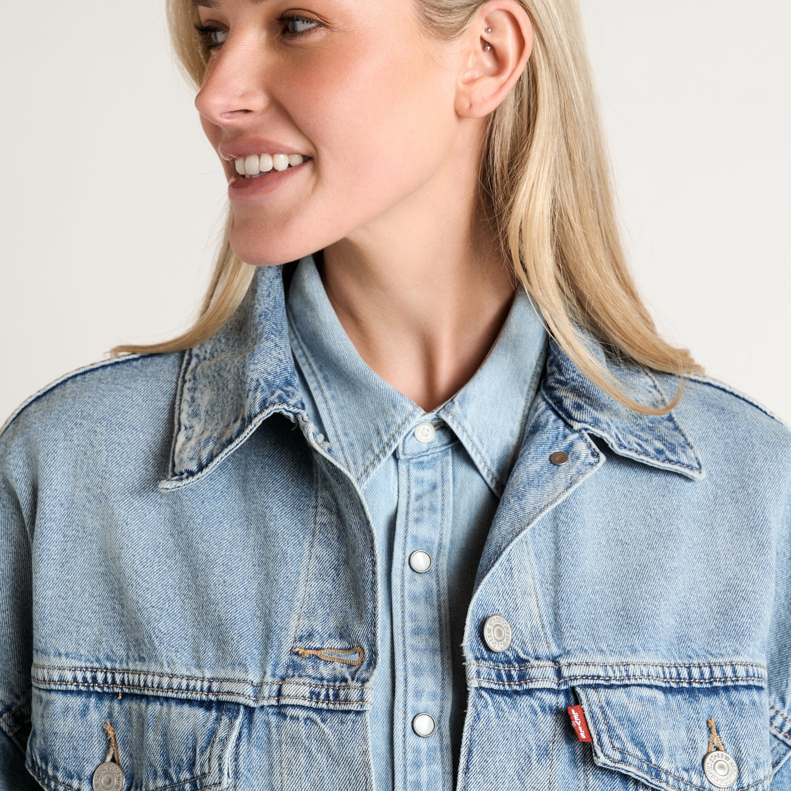 Main 5 - Levi's® Trucker Jacket Customised by Lottie Rae - 00CCS0000