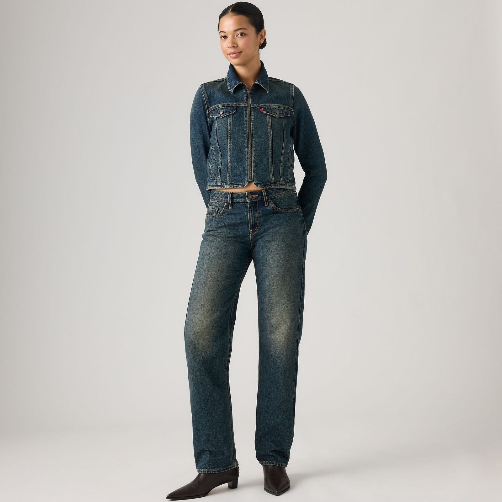 Main 1 - Levi's® Women's Low Straight Jeans - 0083P0009