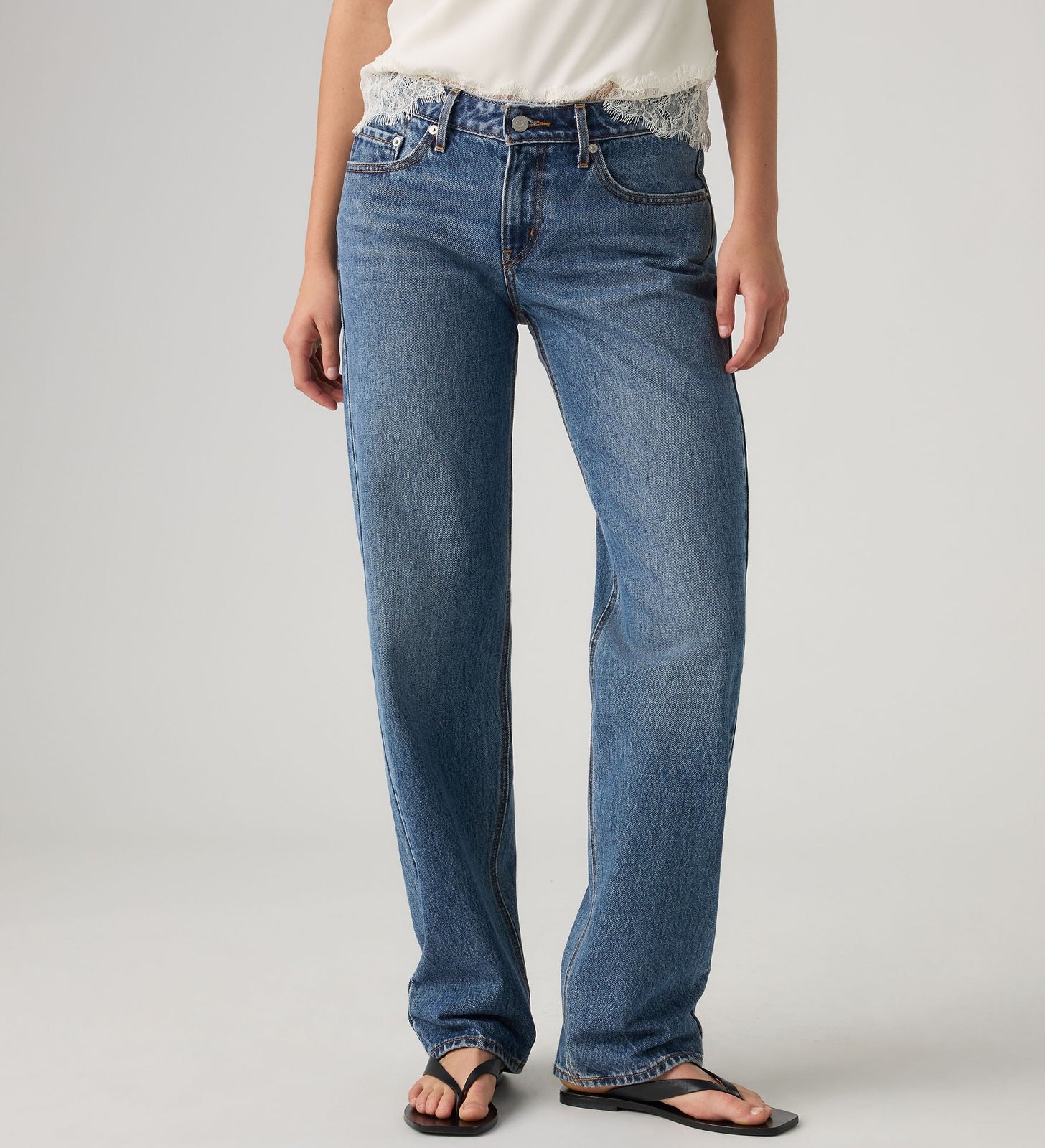 Main 5 - Levi's® Women's Low Straight Jeans - 0083P0010