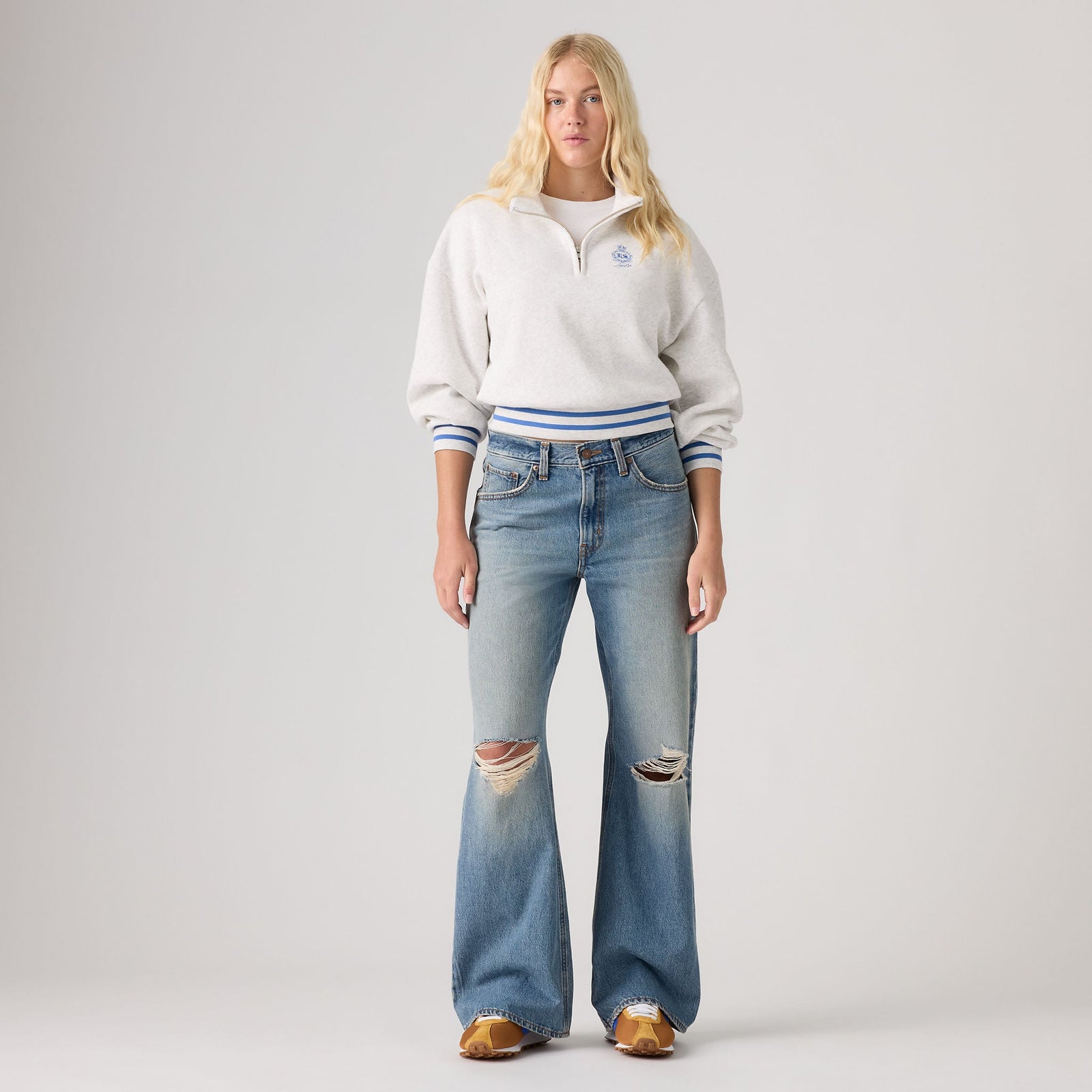 Main 3 - Levi's® Women's Middy Loose Boot Jeans - 006D10015