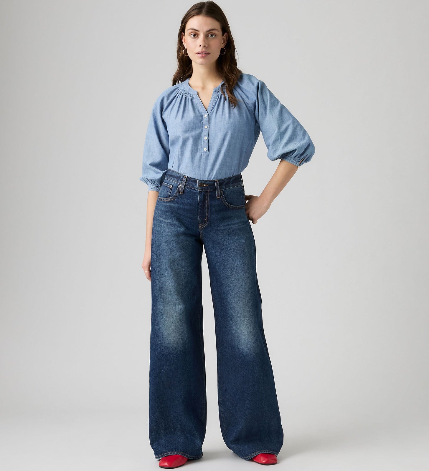 Main 1 - Levi's® Women's Middy Wide-Leg Jeans - 0081Z0001