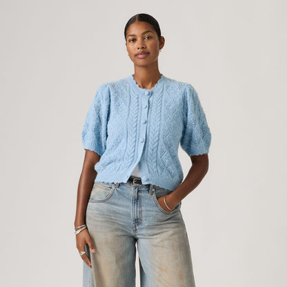 Thumbnail 1 - Levi's® Women's Pauline Pointelle Short-Sleeve Cardigan - 005A80001