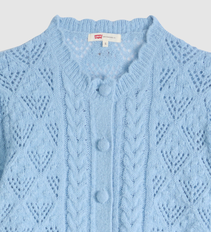 Main 6 - Levi's® Women's Pauline Pointelle Short-Sleeve Cardigan - 005A80001