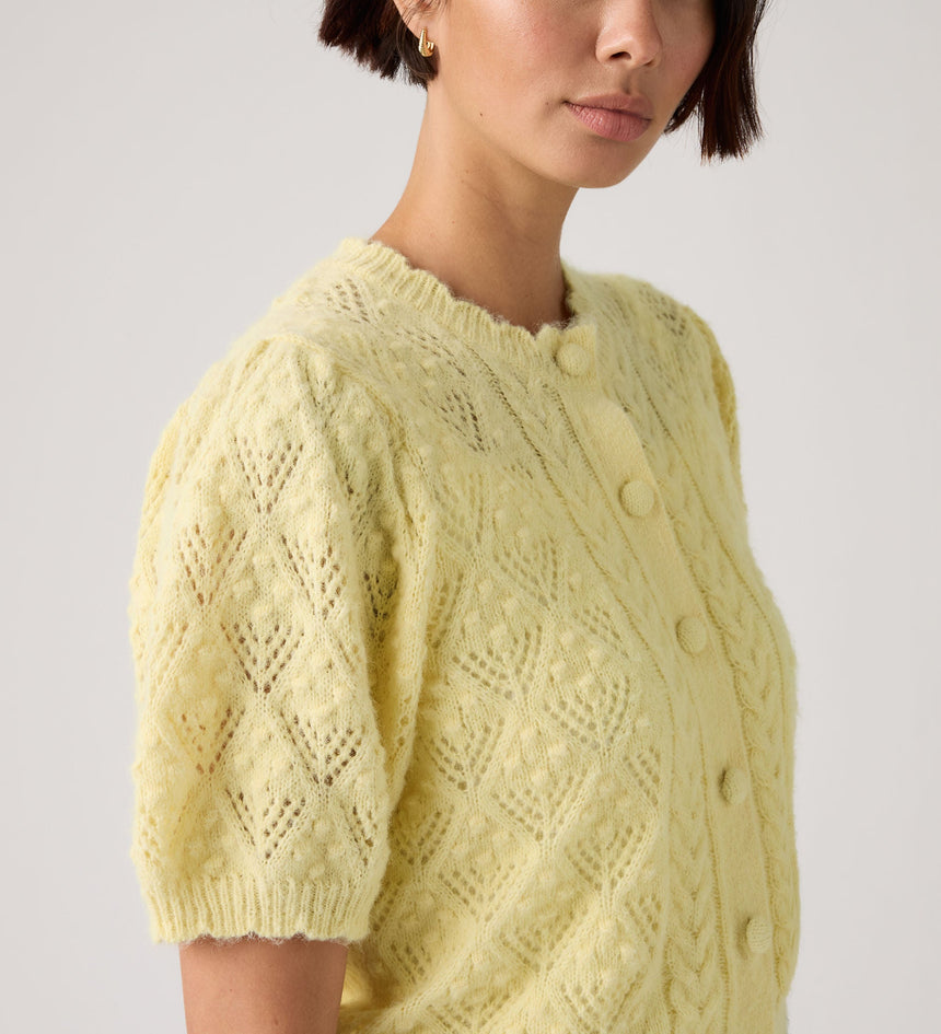 Main 4 - Levi's® Women's Pauline Pointelle Short-Sleeve Cardigan - 005A80002