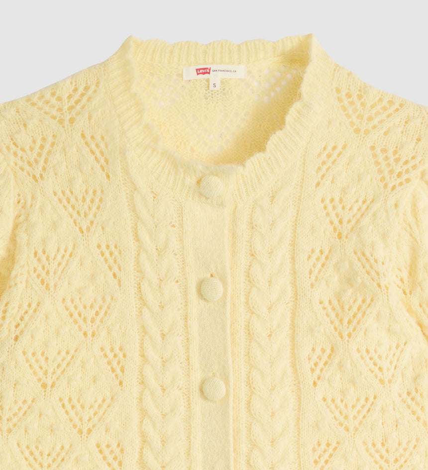Main 6 - Levi's® Women's Pauline Pointelle Short-Sleeve Cardigan - 005A80002