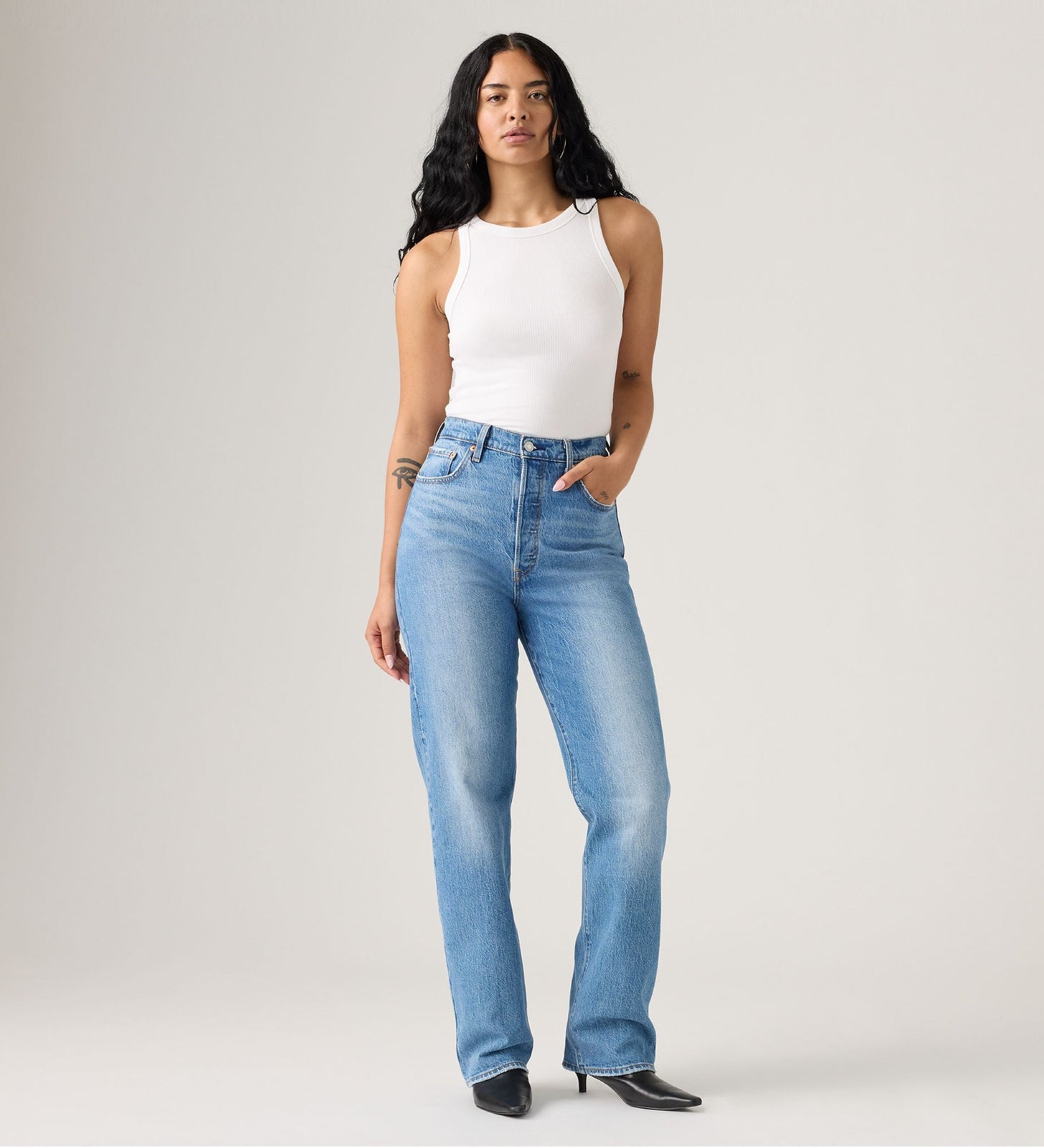 Main 4 - Levi's® Women's Ribcage Full-Length Jeans - 790780008