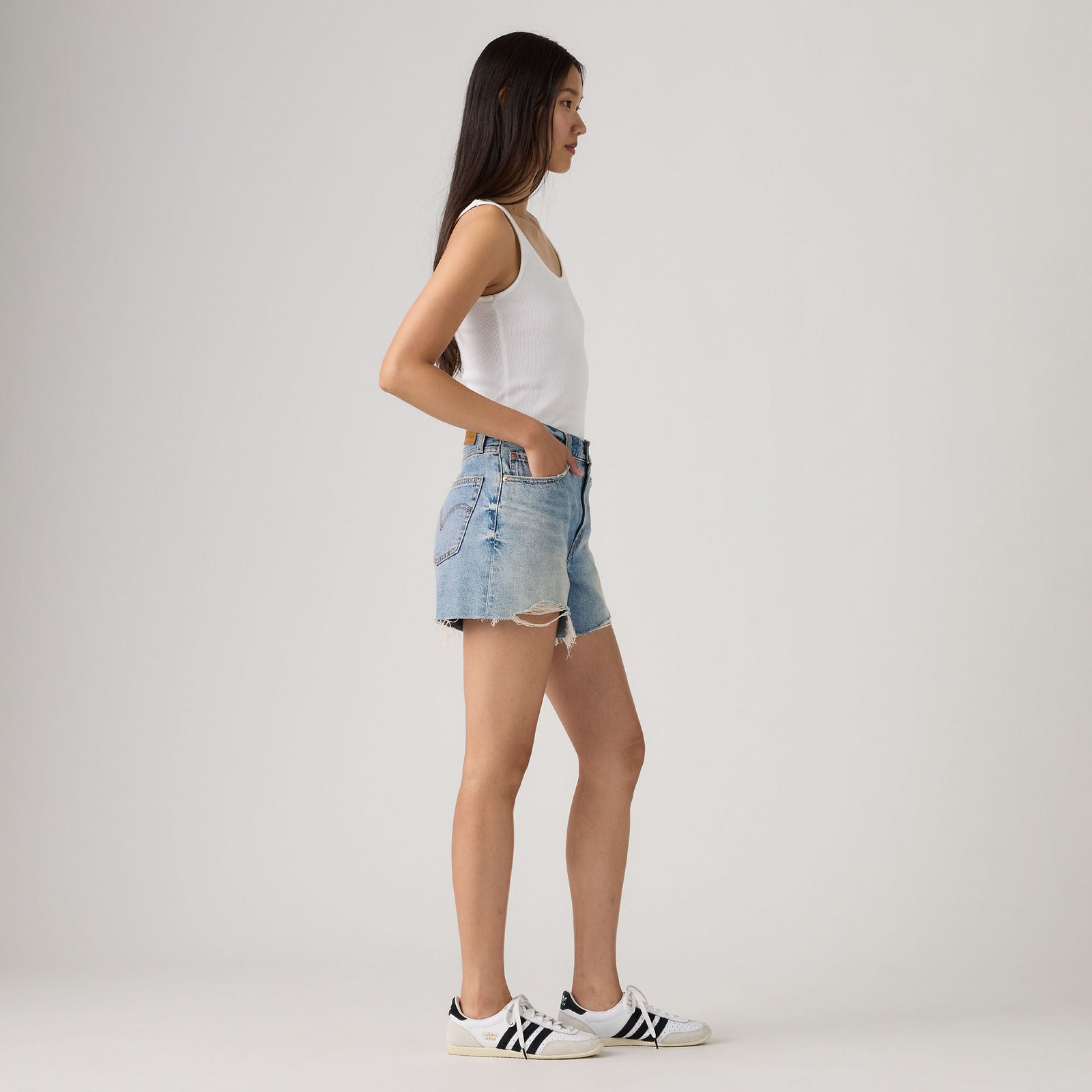 Main 3 - Levi's® Women's Ribcage Shorts - 005DS0001
