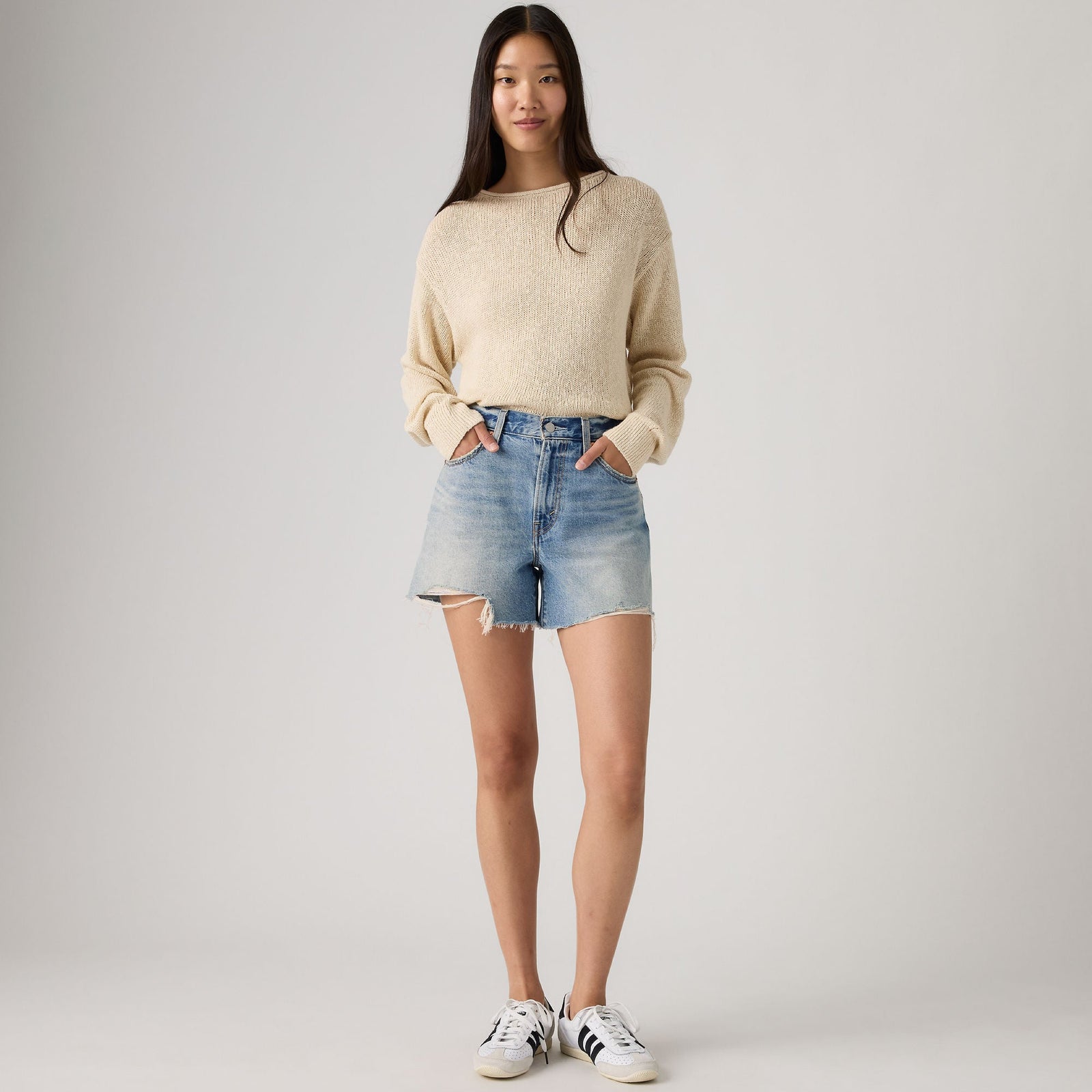 Main 4 - Levi's® Women's Ribcage Shorts - 005DS0001